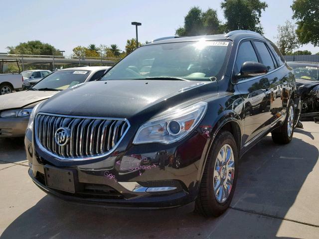 5GAKVBKD2FJ106136 - 2015 BUICK ENCLAVE BLACK photo 2