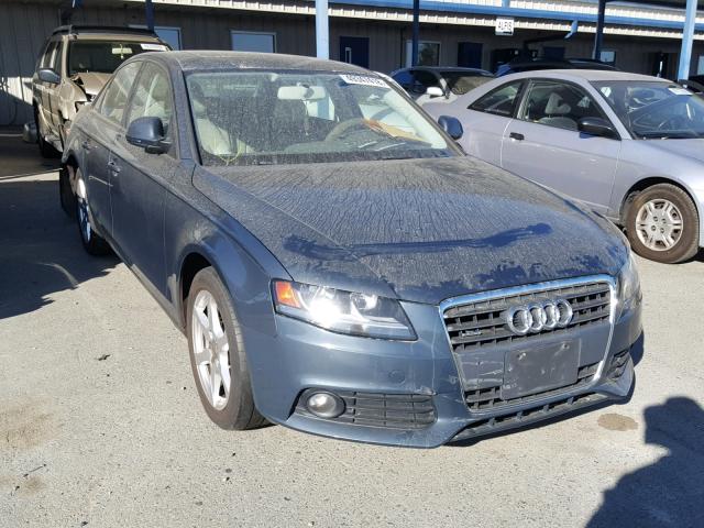 WAULF78K29A133244 - 2009 AUDI A4 2.0T QU GRAY photo 1