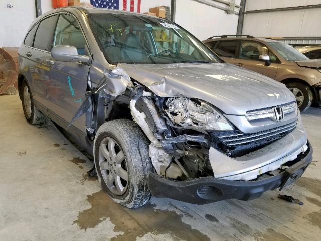 JHLRE38778C026376 - 2008 HONDA CR-V EXL SILVER photo 1