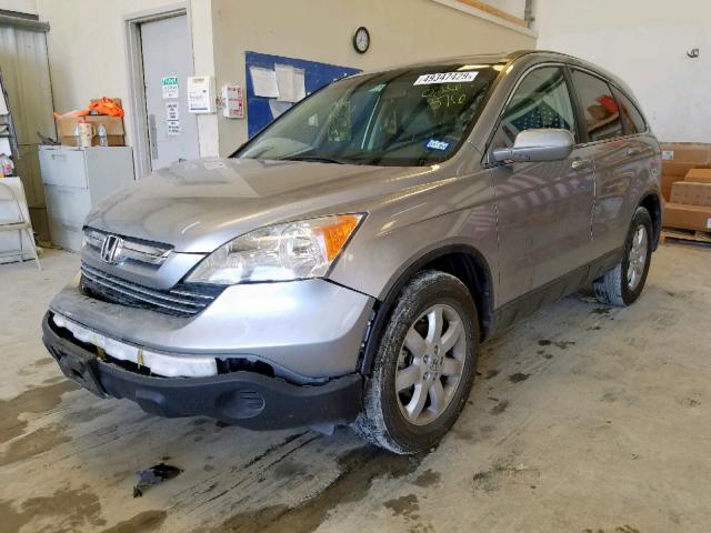 JHLRE38778C026376 - 2008 HONDA CR-V EXL SILVER photo 2