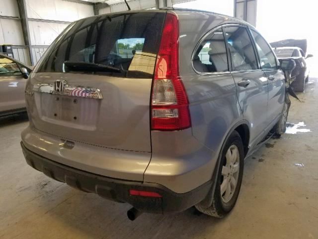 JHLRE38778C026376 - 2008 HONDA CR-V EXL SILVER photo 4