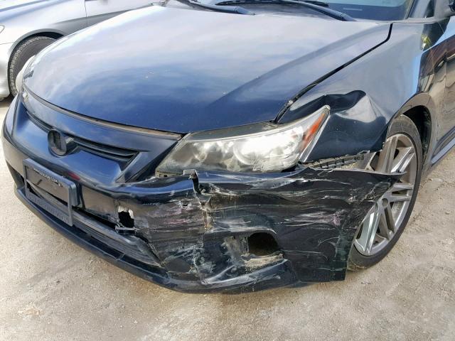 JTKJF5C71D3055739 - 2013 TOYOTA SCION TC შავი ფოტო 9