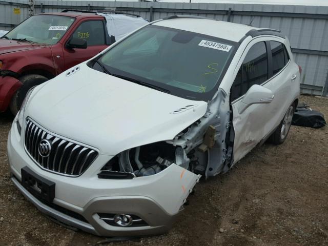 KL4CJBSBXFB221326 - 2015 BUICK ENCORE CON WHITE photo 2