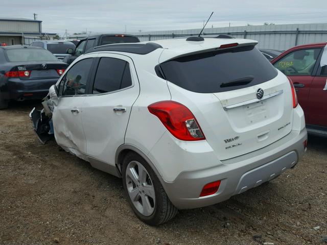 KL4CJBSBXFB221326 - 2015 BUICK ENCORE CON WHITE photo 3