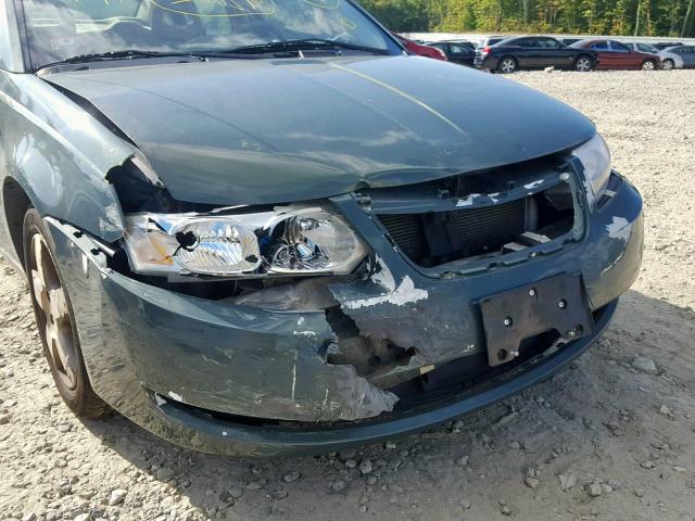 1G8AL55F07Z159221 - 2007 SATURN ION LEVEL GREEN photo 9