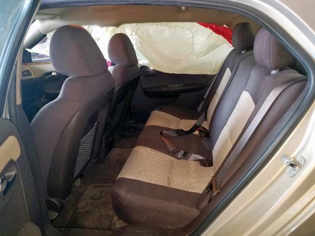 1G1ZC5EB7AF134288 - 2010 CHEVROLET MALIBU 1LT 金色 照片 6