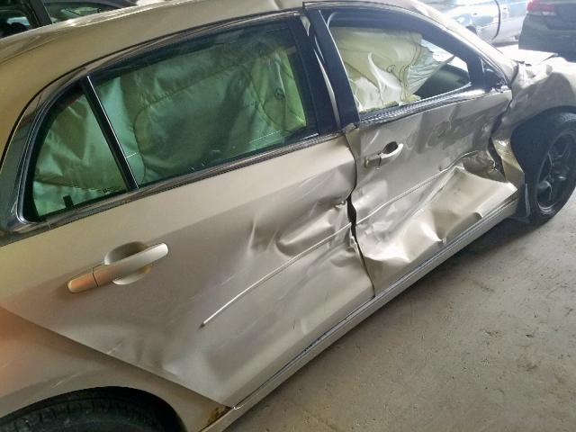 1G1ZC5EB7AF134288 - 2010 CHEVROLET MALIBU 1LT 金色 照片 9