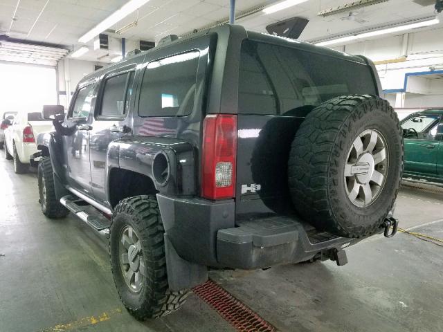 5GTDN136868147680 - 2006 HUMMER H3 BLACK photo 3