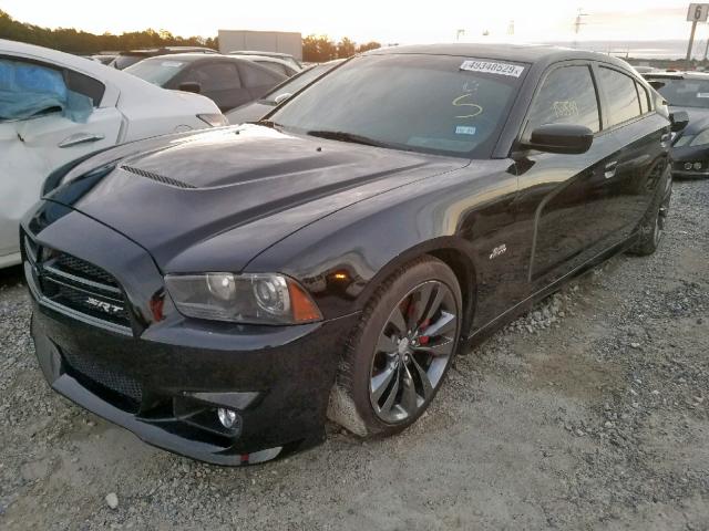 2C3CDXEJ4DH709158 - 2013 DODGE CHARGER SR BLACK photo 2