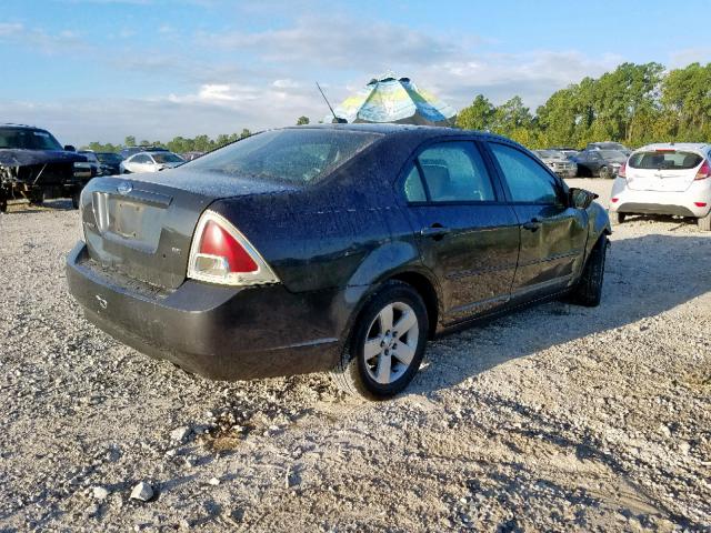 3FAHP07Z57R209656 - 2007 FORD FUSION SE BLACK photo 4