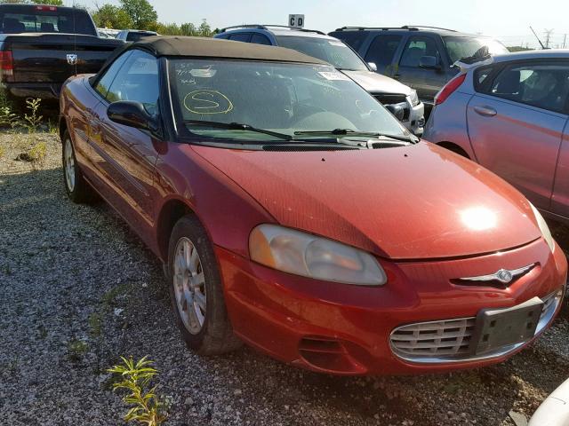 1C3EL75R52N304741 - 2002 CHRYSLER SEBRING GT RED photo 1