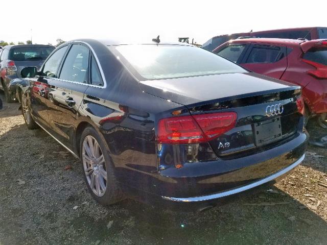 WAUAGAFD2EN002159 - 2014 AUDI A8 QUATTRO BLACK photo 3