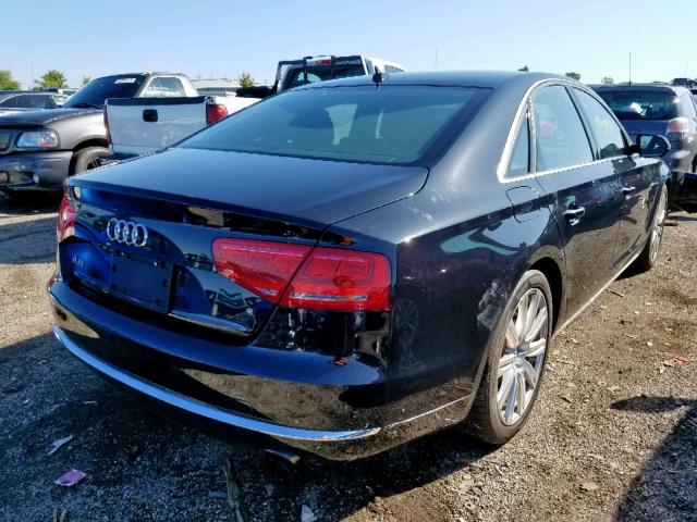 WAUAGAFD2EN002159 - 2014 AUDI A8 QUATTRO BLACK photo 4