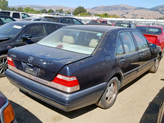 WDBGA32G7WA381807 - 1998 MERCEDES-BENZ S 320W BLUE photo 4