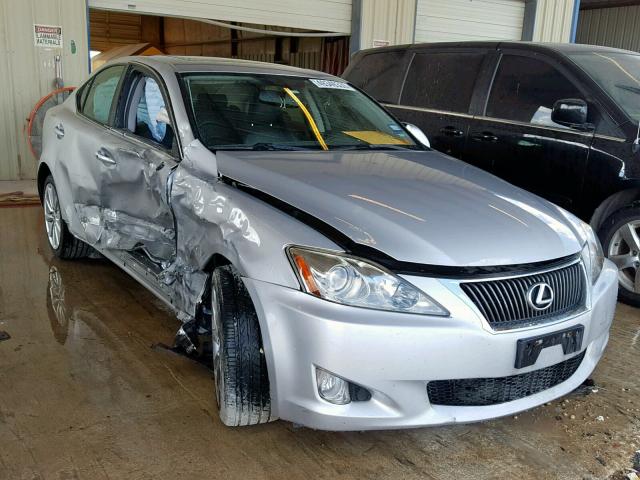 JTHCF5C28A5037421 - 2010 LEXUS IS 250 SILVER photo 1