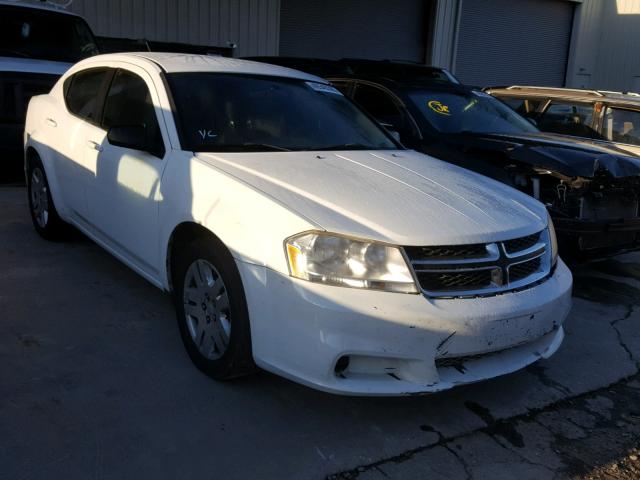 1B3BD4FB6BN578401 - 2011 DODGE AVENGER EX WHITE photo 1