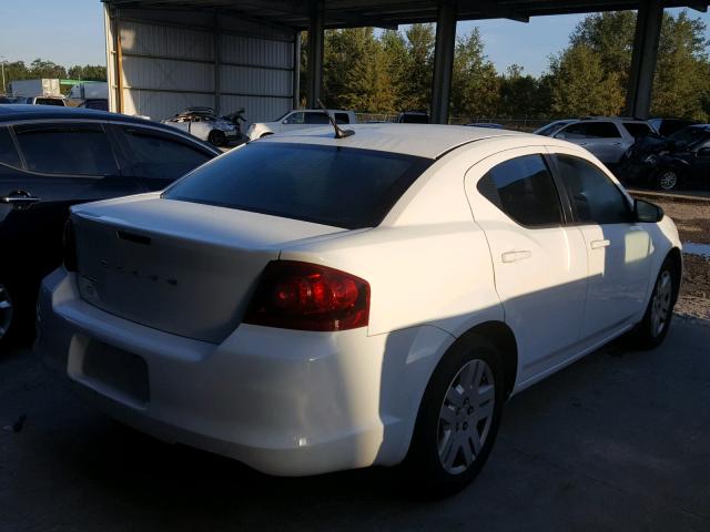 1B3BD4FB6BN578401 - 2011 DODGE AVENGER EX WHITE photo 4