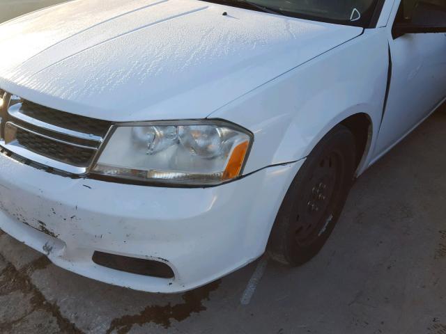 1B3BD4FB6BN578401 - 2011 DODGE AVENGER EX WHITE photo 9