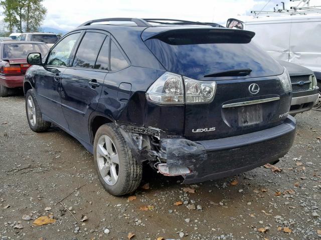 JTJHK31U872023246 - 2007 LEXUS RX 350 BLACK photo 3