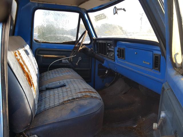 F25YRU66816 - 1974 FORD F-150 BLUE photo 5