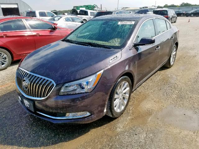 1G4GB5G39EF257051 - 2014 BUICK LACROSSE PURPLE photo 2