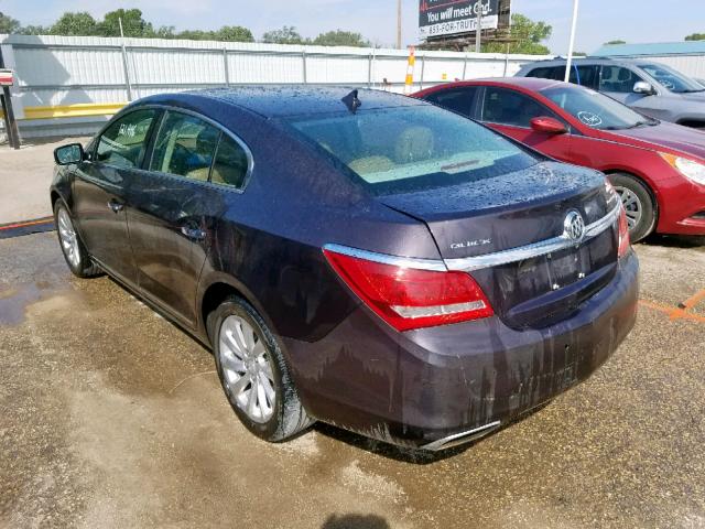 1G4GB5G39EF257051 - 2014 BUICK LACROSSE PURPLE photo 3