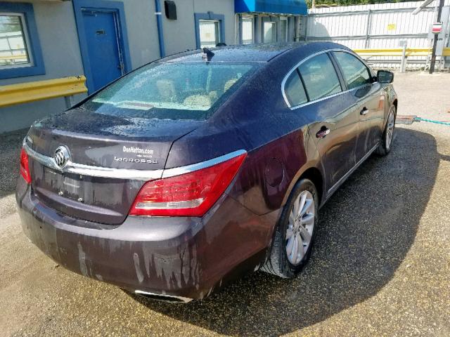 1G4GB5G39EF257051 - 2014 BUICK LACROSSE PURPLE photo 4