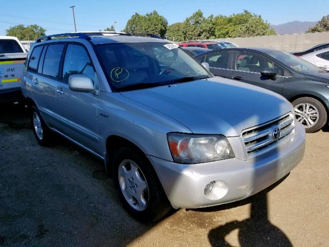 JTEGP21A860126382 - 2006 TOYOTA HIGHLANDER SILVER photo 1