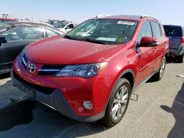 2T3YFREV9DW011946 - 2013 TOYOTA RAV4 LIMIT RED photo 2