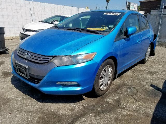 JHMZE2H54AS009339 - 2010 HONDA INSIGHT LX BLUE photo 2