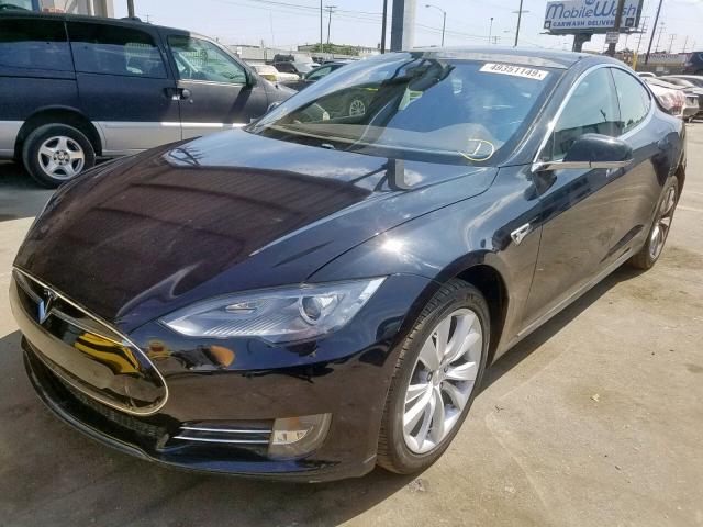 5YJSA1E22GF127897 - 2016 TESLA MODEL S BLACK photo 2