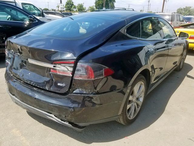 5YJSA1E22GF127897 - 2016 TESLA MODEL S أسود صورة 4