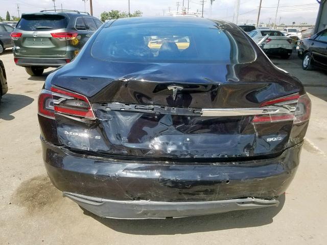 5YJSA1E22GF127897 - 2016 TESLA MODEL S BLACK photo 9