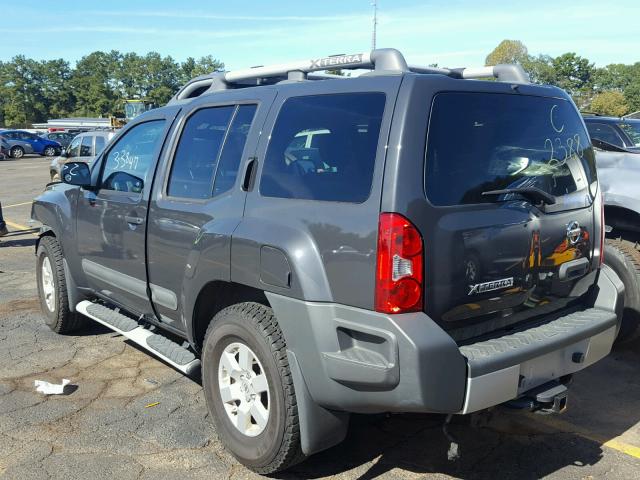 5N1AN0NW3FN662388 - 2015 NISSAN XTERRA X GRAY photo 3