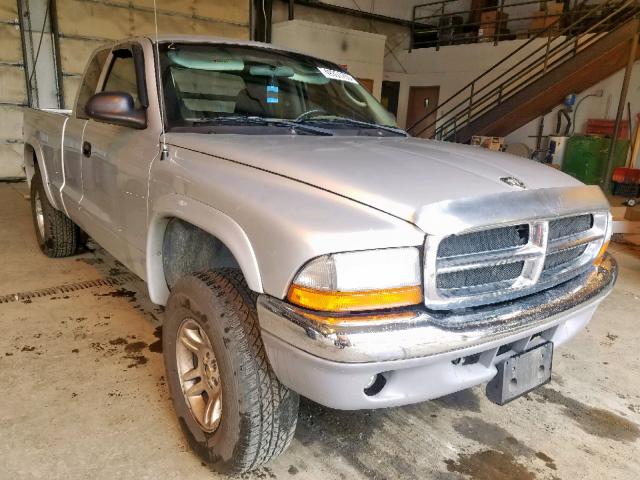 1D7HG42NX3S348837 - 2003 DODGE DAKOTA SLT SILVER photo 1