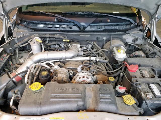 1D7HG42NX3S348837 - 2003 DODGE DAKOTA SLT SILVER photo 7