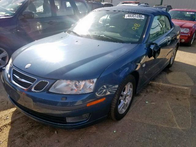 YS3FD75YX66005453 - 2006 SAAB 9-3 BLUE photo 2