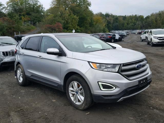 2FMTK4J8XFBC18713 - 2015 FORD EDGE SEL SILVER photo 1