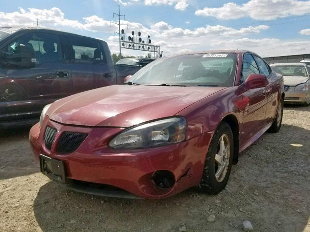 2G2WP522141149565 - 2004 PONTIAC GRAND PRIX RED photo 2