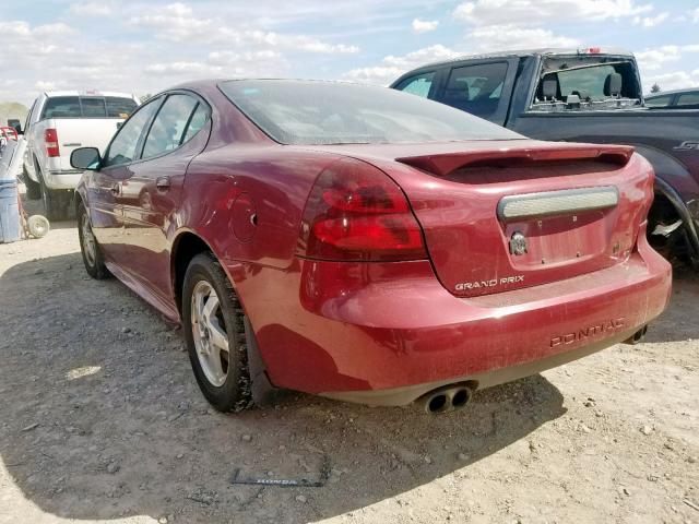 2G2WP522141149565 - 2004 PONTIAC GRAND PRIX RED photo 3