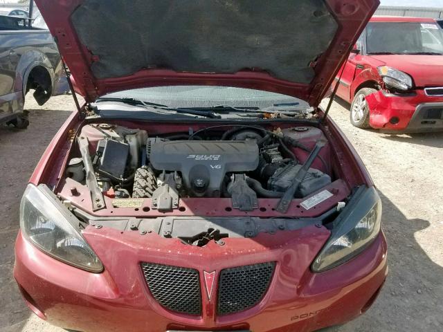 2G2WP522141149565 - 2004 PONTIAC GRAND PRIX RED photo 7