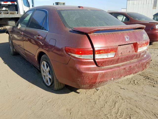 1HGCM66544A086633 - 2004 HONDA ACCORD EX MAROON photo 3