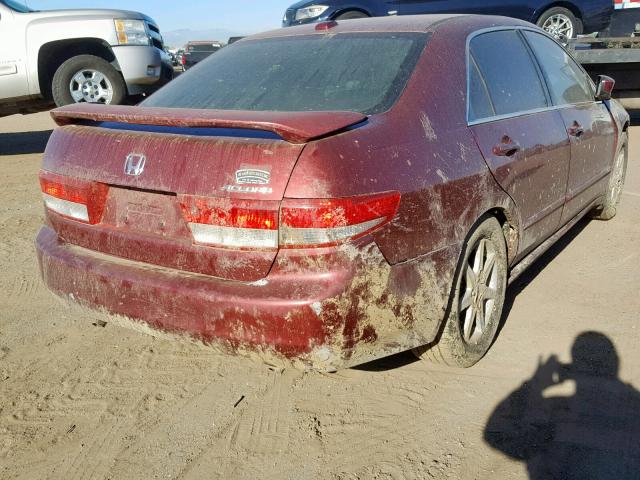 1HGCM66544A086633 - 2004 HONDA ACCORD EX MAROON photo 4