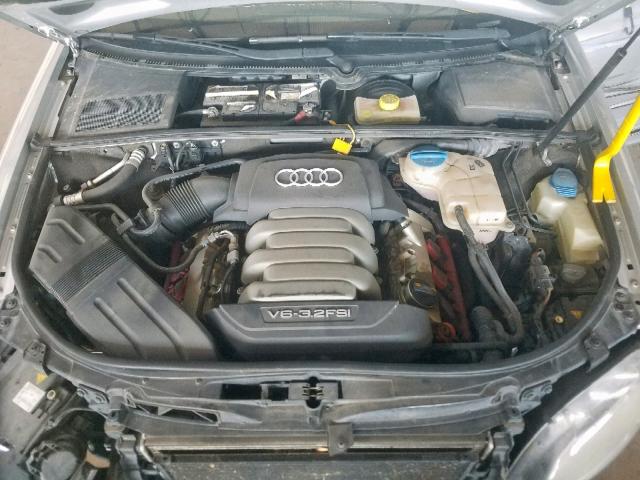 WAUDH78E07A026084 - 2007 AUDI A4 3.2 QUA SILVER photo 7