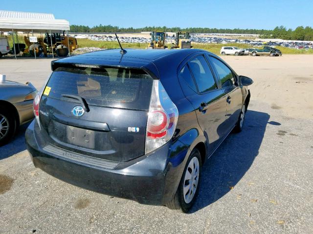 JTDKDTB37C1018158 - 2012 TOYOTA PRIUS C BLACK photo 4