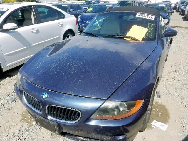 4USBT33493LR66800 - 2003 BMW Z4 2.5 BLACK photo 2