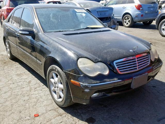 WDBRF61J72F146541 - 2002 MERCEDES-BENZ C 240 BLACK photo 1