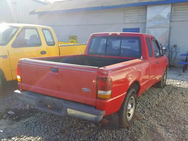 1FTCR14A1SPA09697 - 1995 FORD RANGER SUP RED photo 4