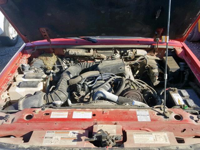 1FTCR14A1SPA09697 - 1995 FORD RANGER SUP RED photo 7