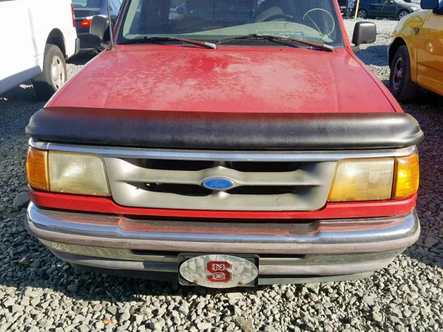 1FTCR14A1SPA09697 - 1995 FORD RANGER SUP RED photo 9